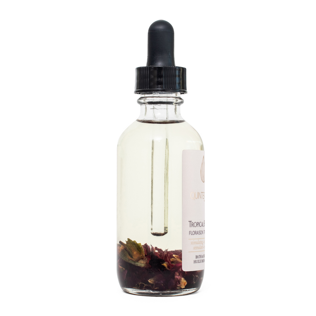 huiles bain et corps bois - floraison tropicale - 60ml